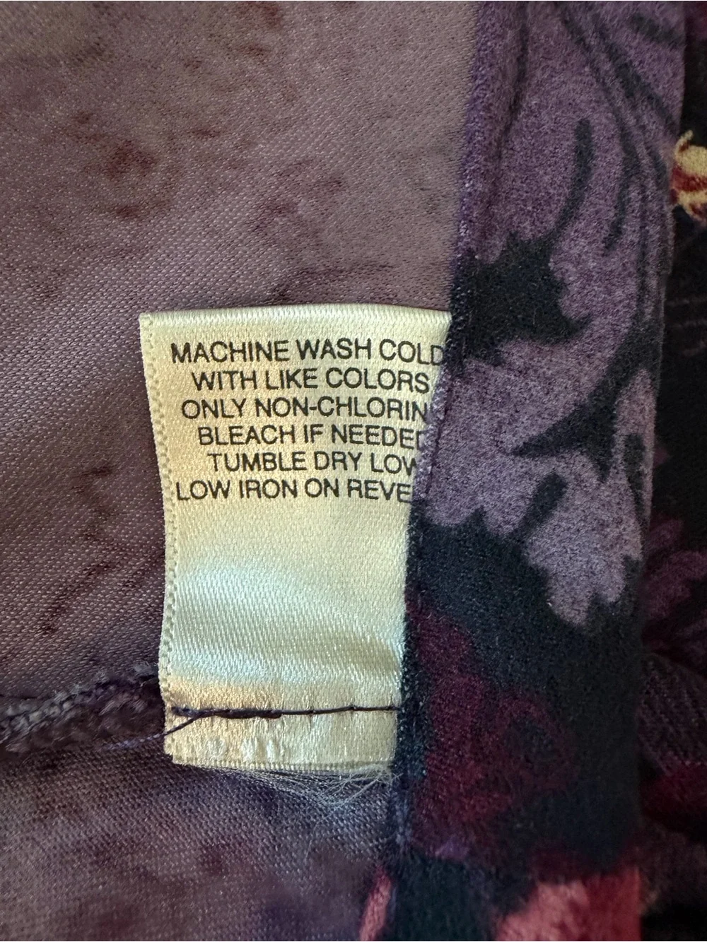 Vintage Christopher & Banks Floral A-Line Skirt in Purple and Pink Cottagecore